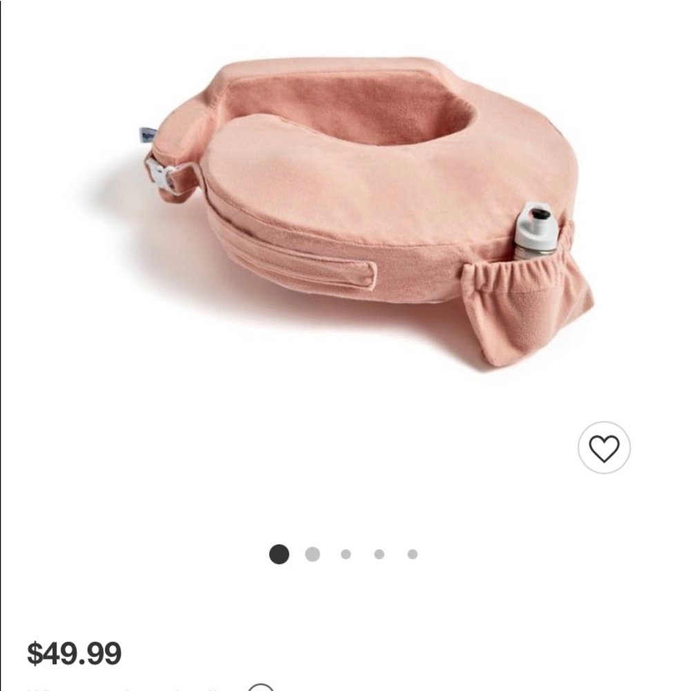 My Brest Friend NWOT deluxe breast feeding pillow.  ROSE COLOR